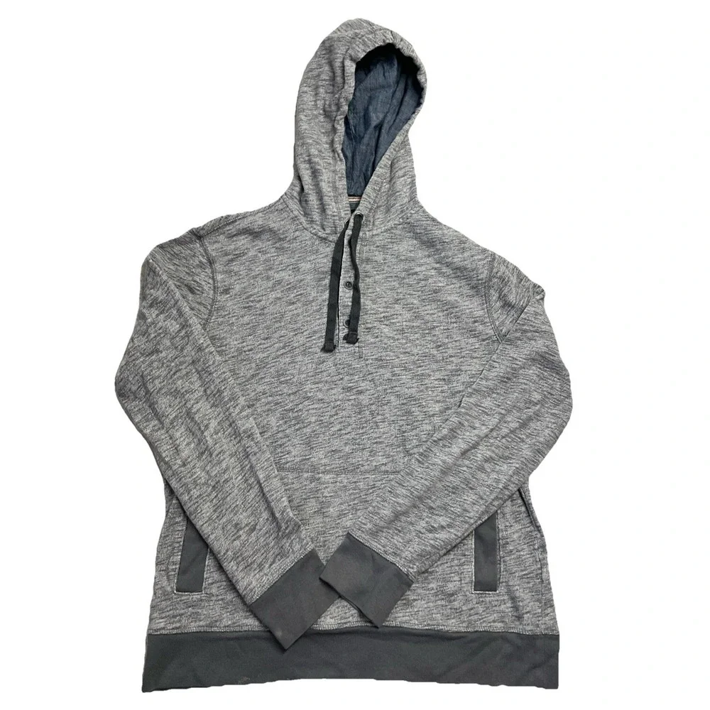 Banana Republic Men's Gray Long Sleeve‎ Pullover Hoodie Size L